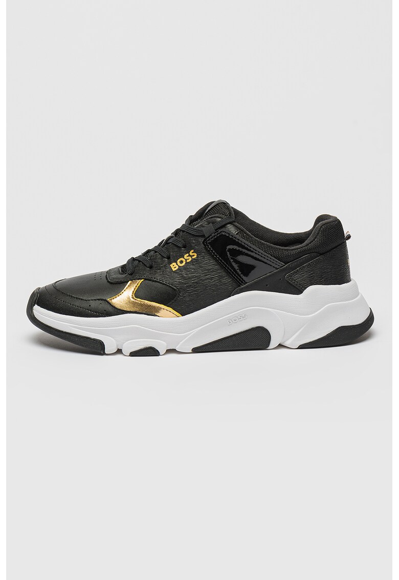 Pantofi sport cu detalii de piele Asher