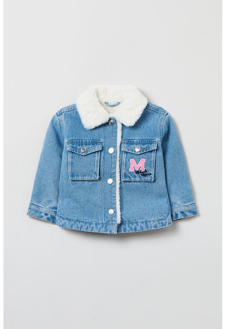 Jacheta de denim cu imprimeu Minnie Mouse