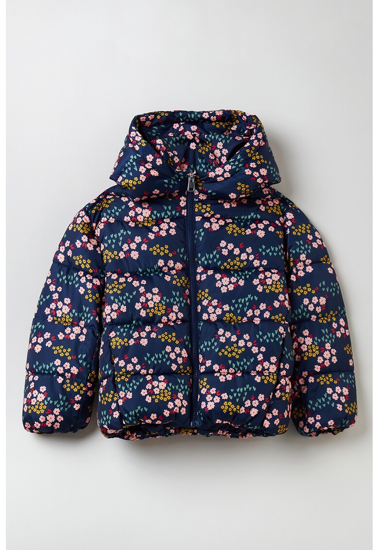Geaca cu gluga si model floral