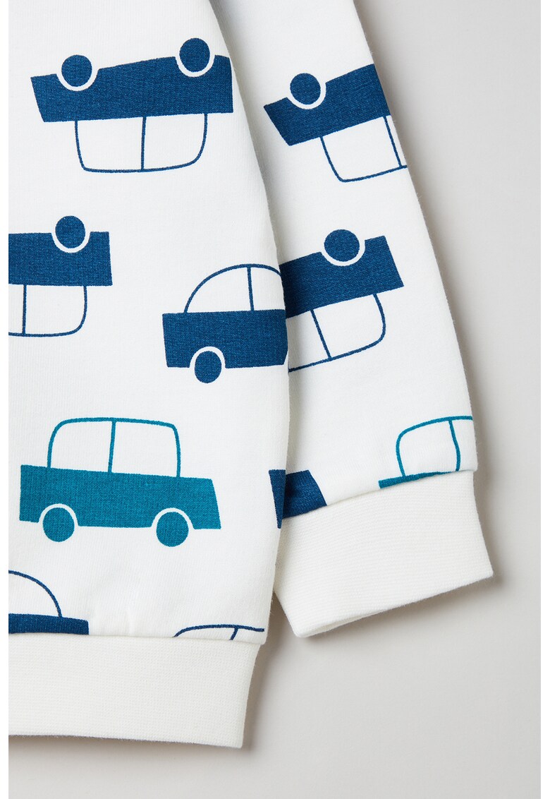 Pijama cu imprimeu si pantaloni lungi