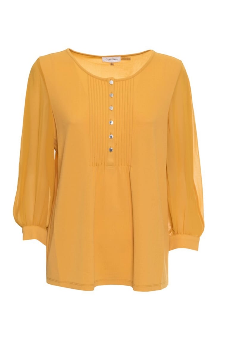 Bluza dama M0AHK838 - Galben Ocru