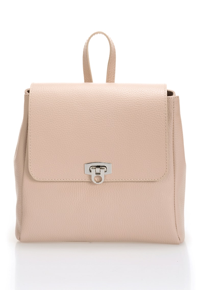Rucsac din piele cu clapa