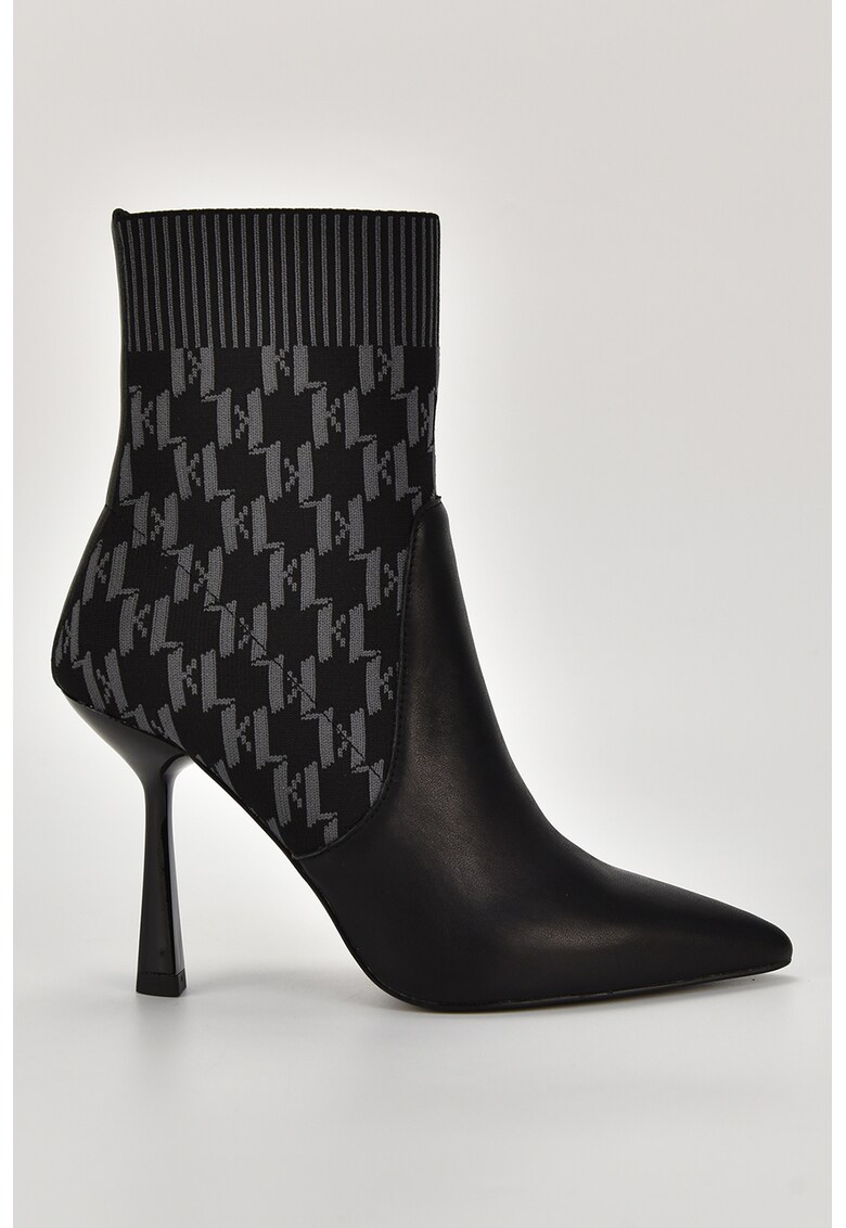 Botine slip-on cu model monograma