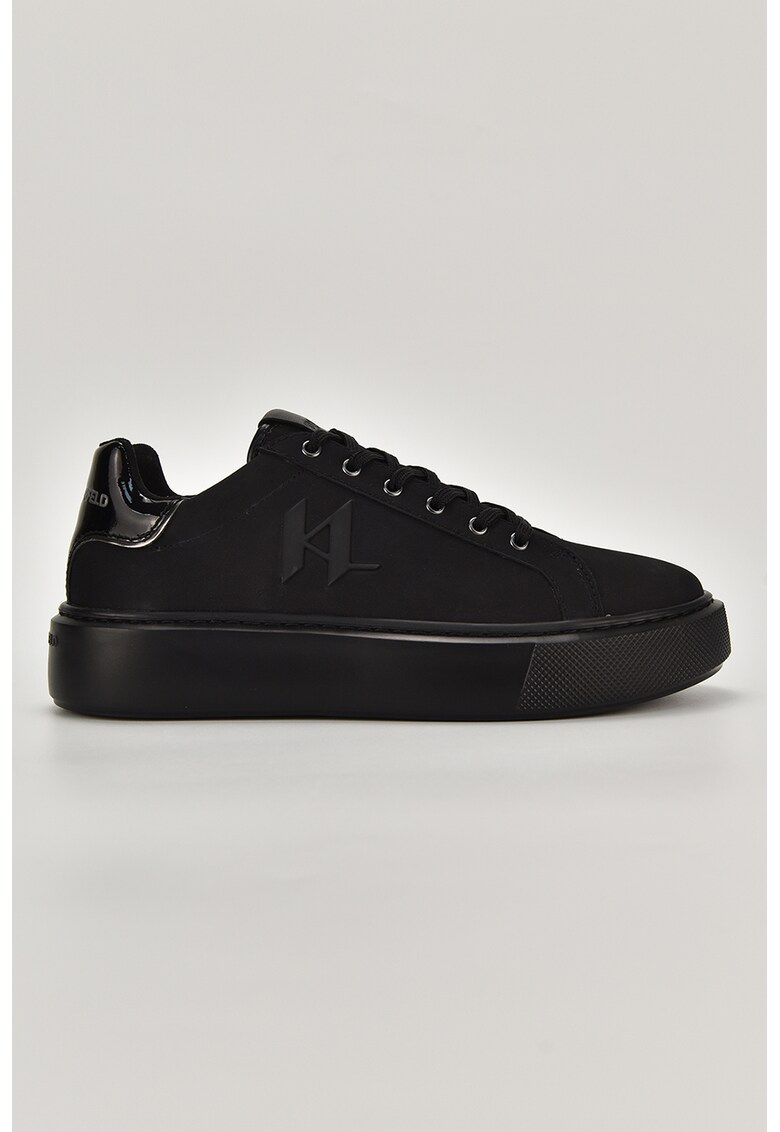 Pantofi sport din piele cu detaliu cu logo discret