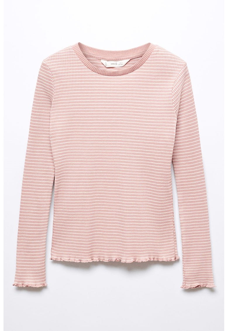 Bluza in dungi cu terminatie valurita