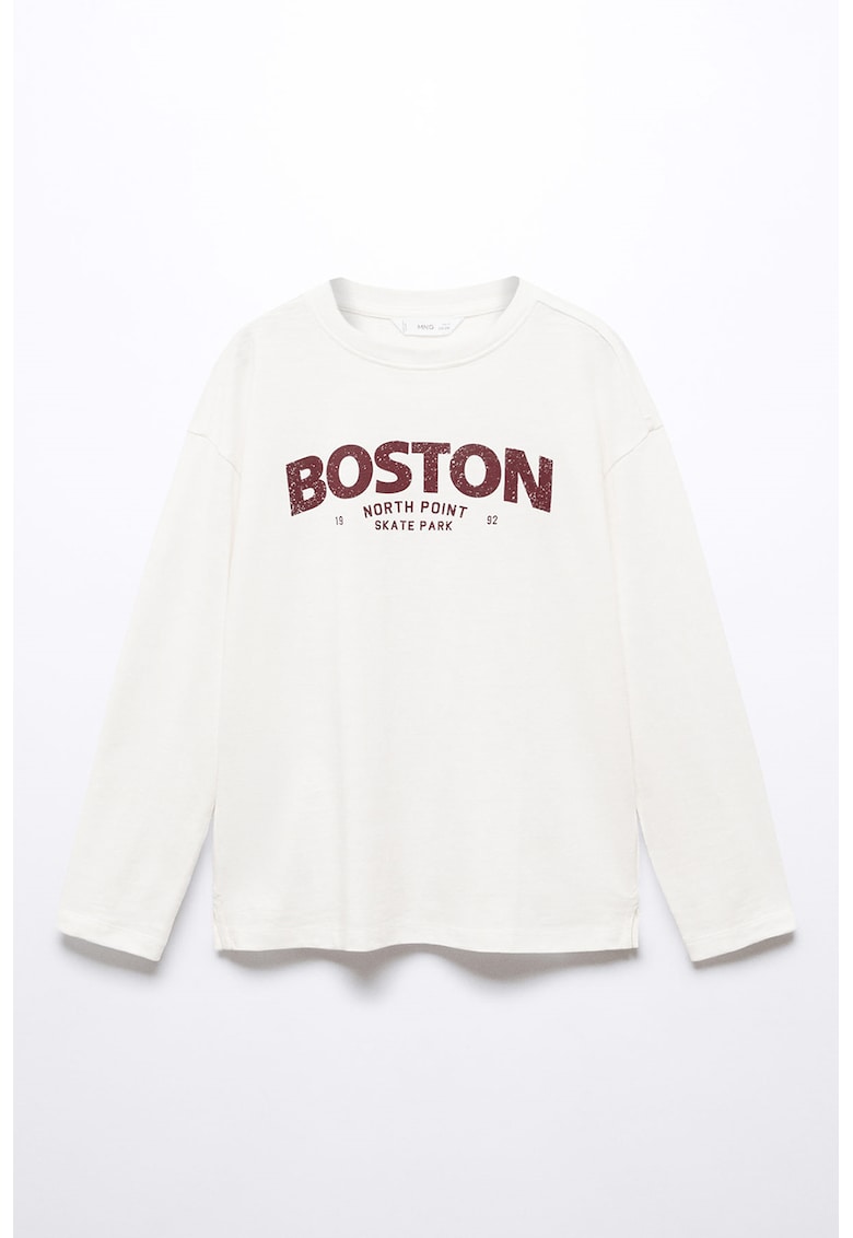 Bluza cu imprimeu text Detroit