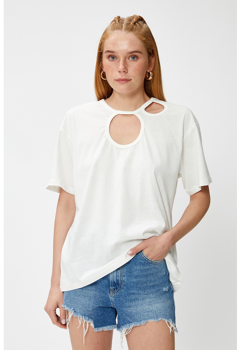 Tricou lejer cu decupaje