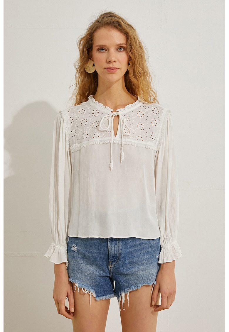 Bluza semi-transparenta