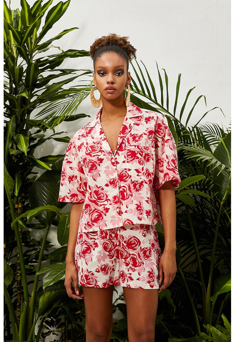 Camasa lejera cu imprimeu floral