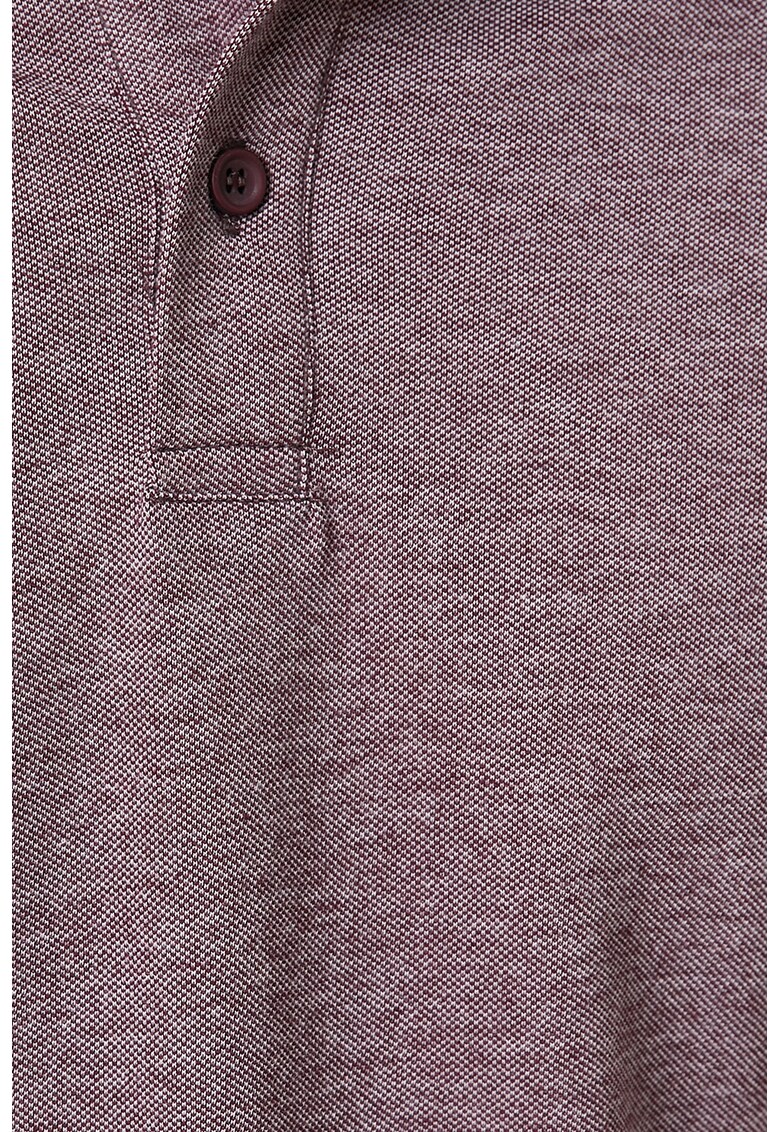 Tricou polo slim fit din pique
