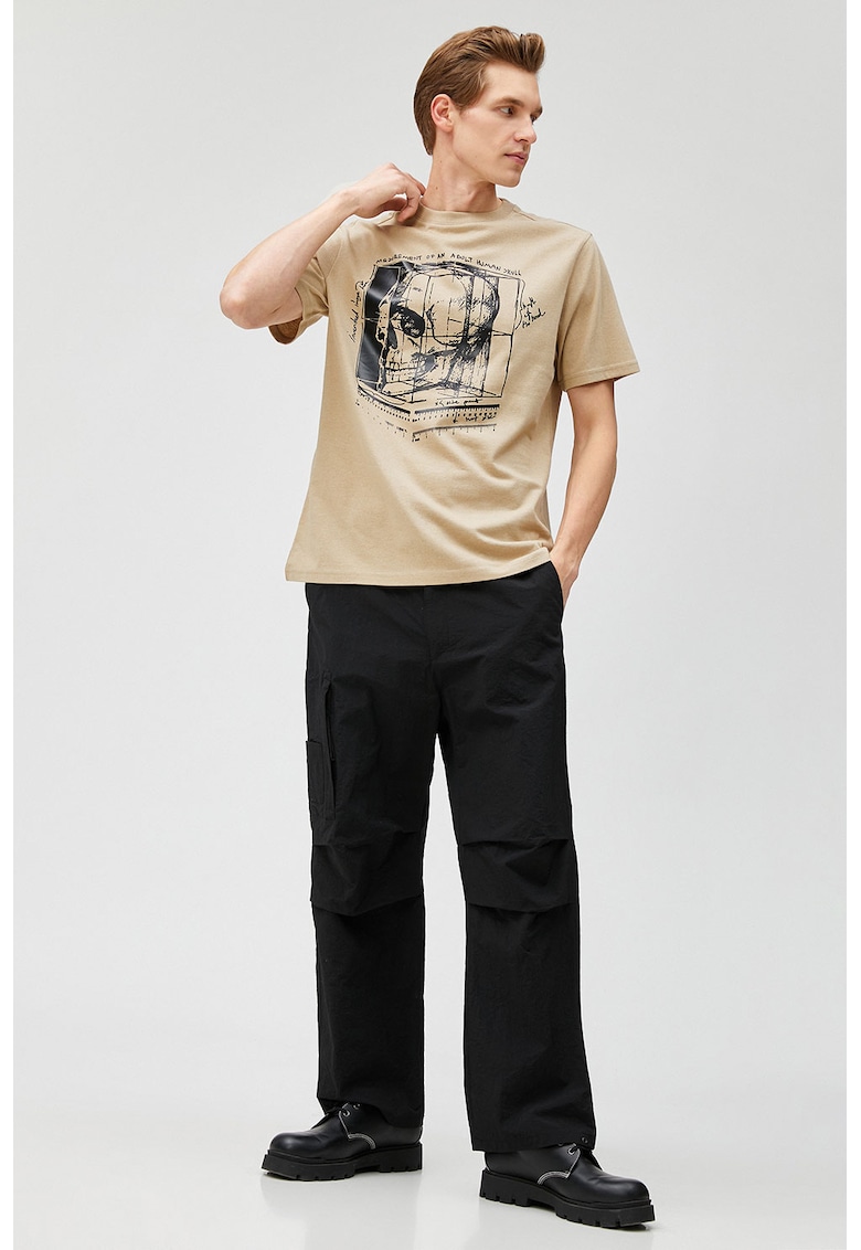 Tricou din amestec de bumbac cu model grafic