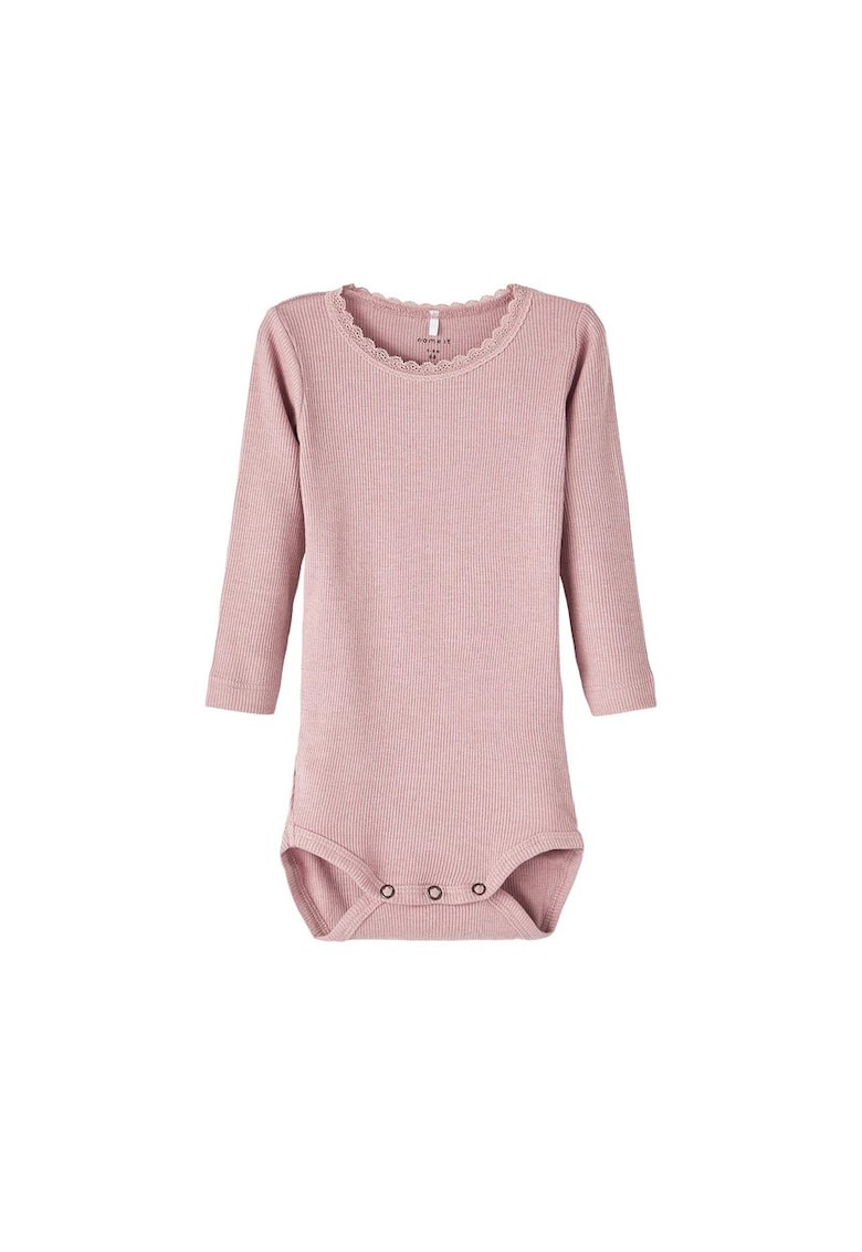 Body maneca lunga - fetite - lila -