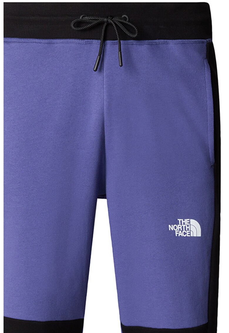 Pantaloni sport cu snur de ajustare si detaliu logo