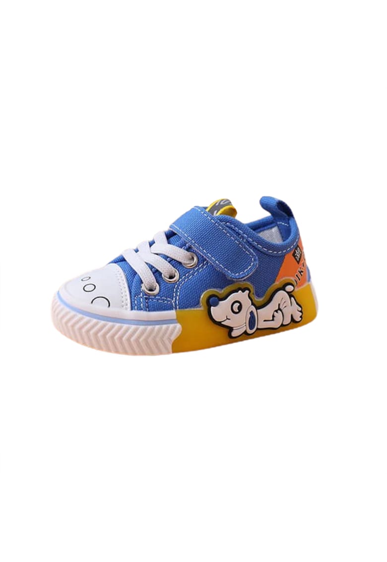 Pantofi Sport Model Catel - Textil - Baieti - Velcro/ Siret - Multicolor
