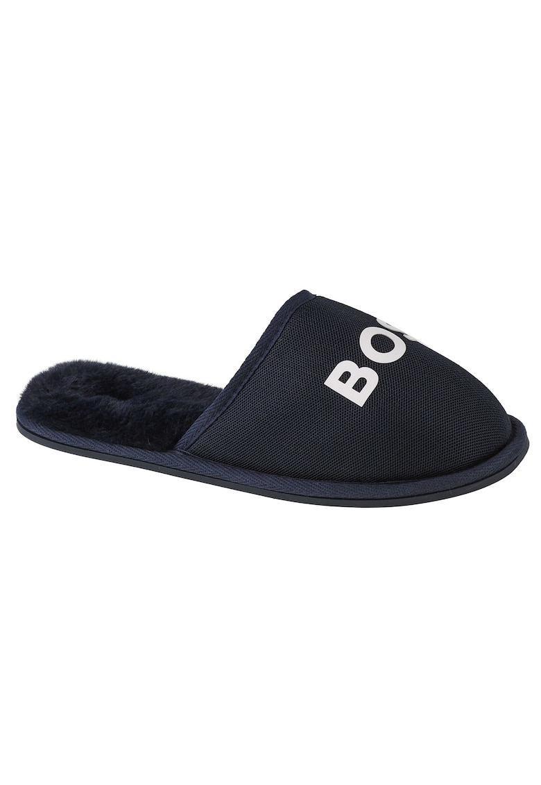Boss Papuci de casa - Logo Slippers J29312-849 - Albastru marin - Bleumarin