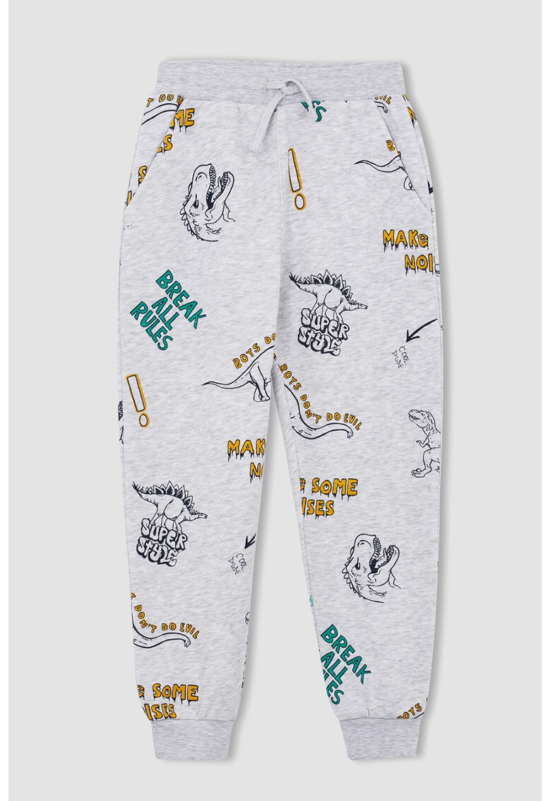 Pantaloni sport cu model grafic