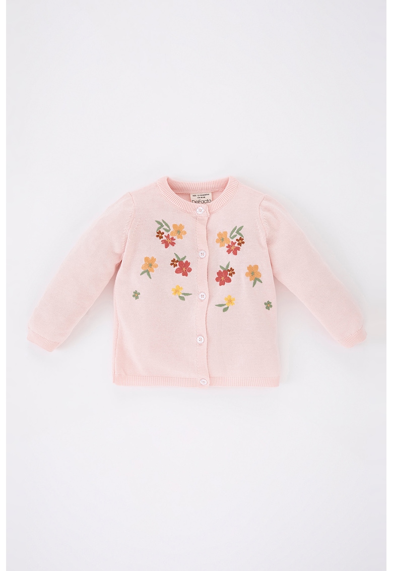 Cardigan cu detalii cu broderii florale