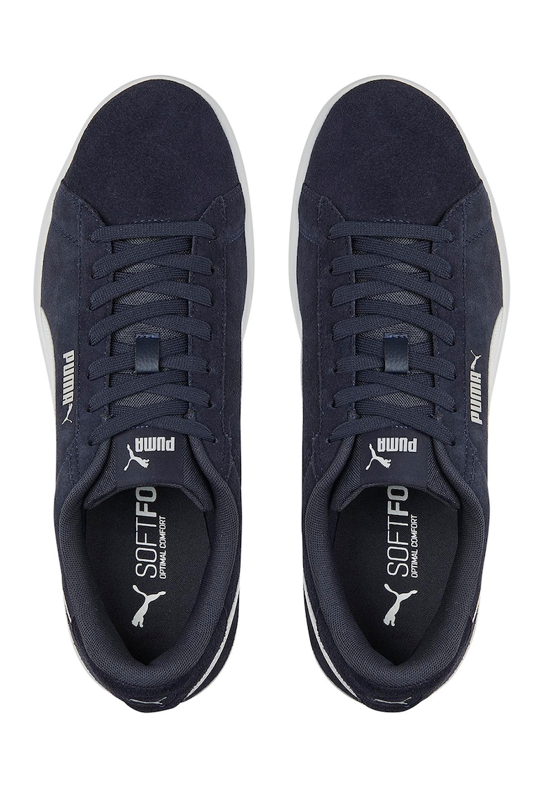 Pantofi sport de piele intoarsa cu insertii piele Smash 3.0