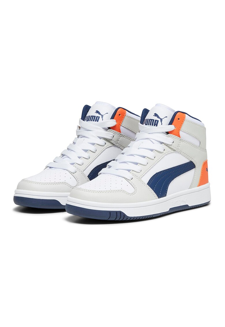 Pantofi sport mid-cut de piele ecologica Rebound Layup