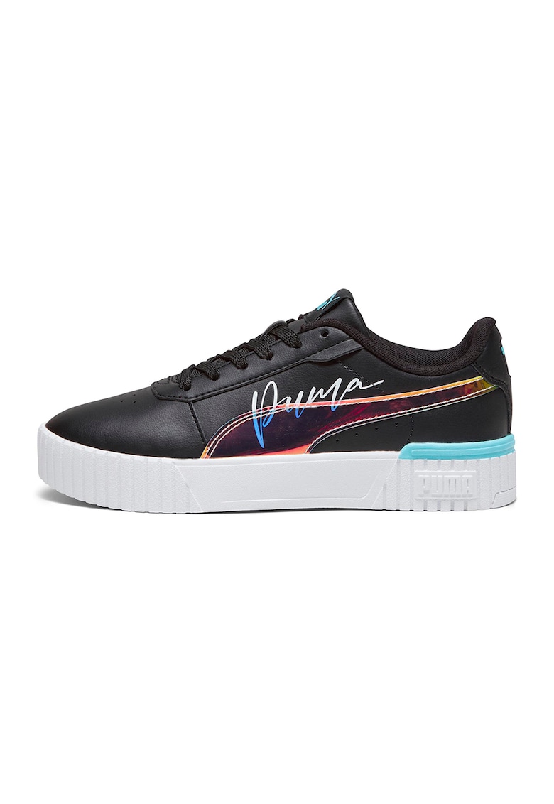 Pantofi sport de piele ecologica cu detalii contrastante Carina 2.0