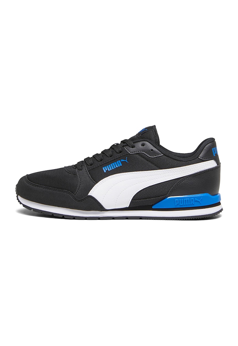 Pantofi sport de piele ecologica cu garnituri de plasa Runner