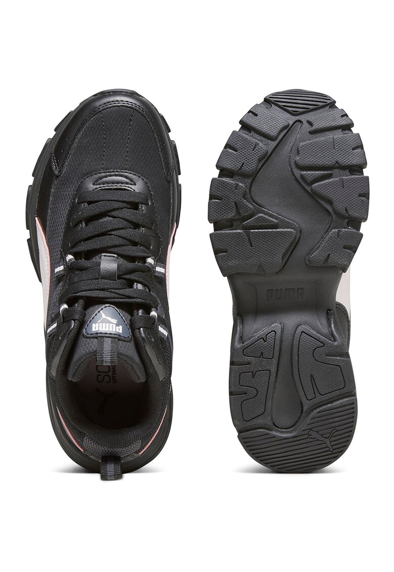 Pantofi sport high-top de piele ecologica si material textil cassia