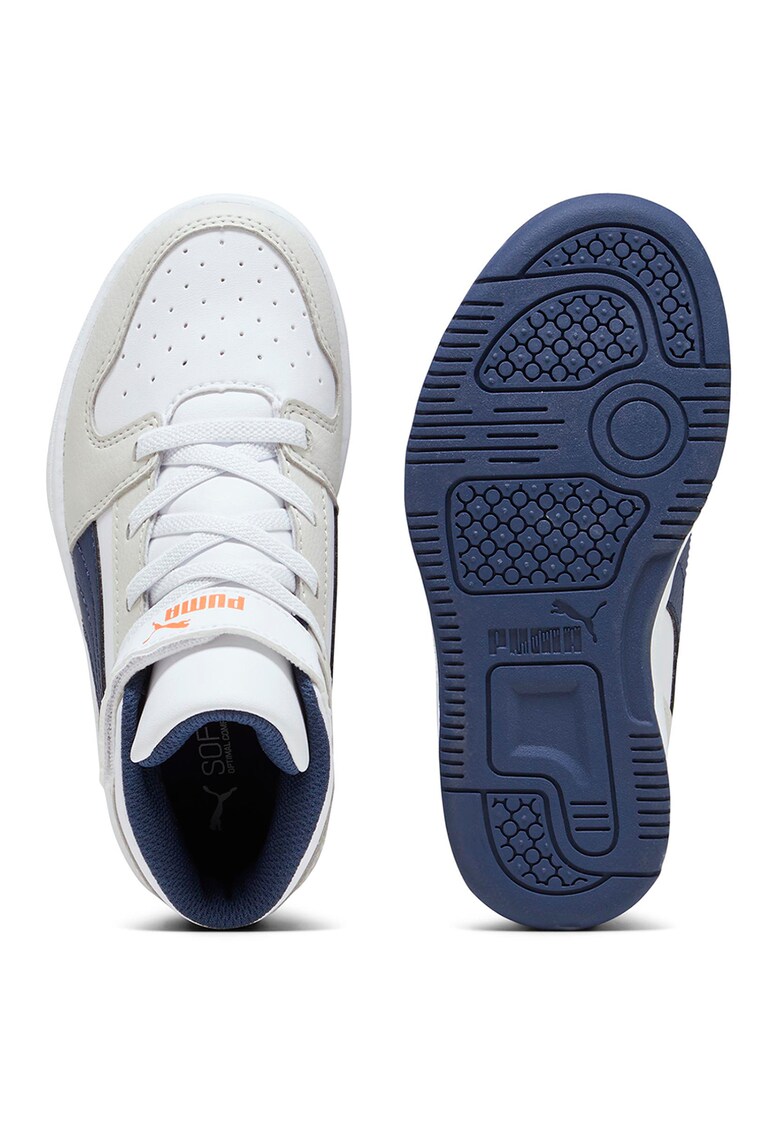 Pantofi sport mid-high de piele ecologica Rebound Layup