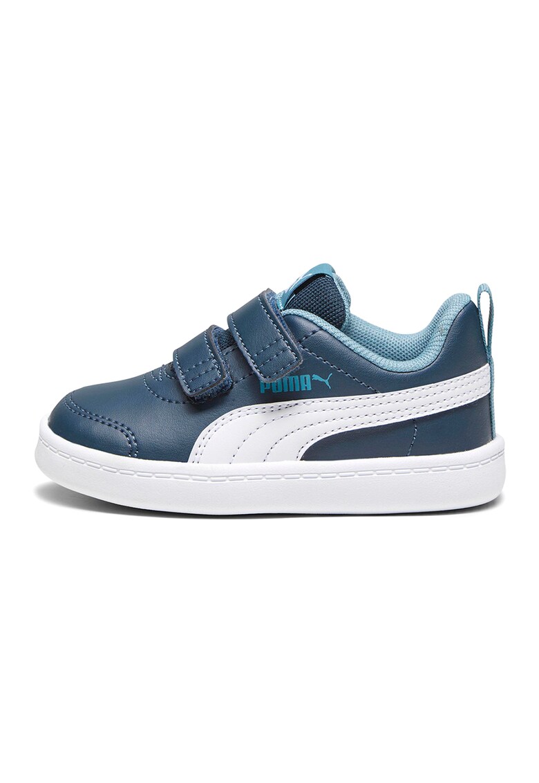 Puma Pantofi sport de piele ecologica cu velcro courtflex