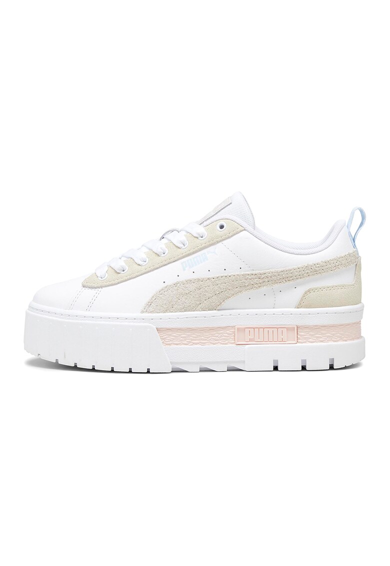Pantofi sport de piele cu garnituri de piele intoarsa Mayze Mix