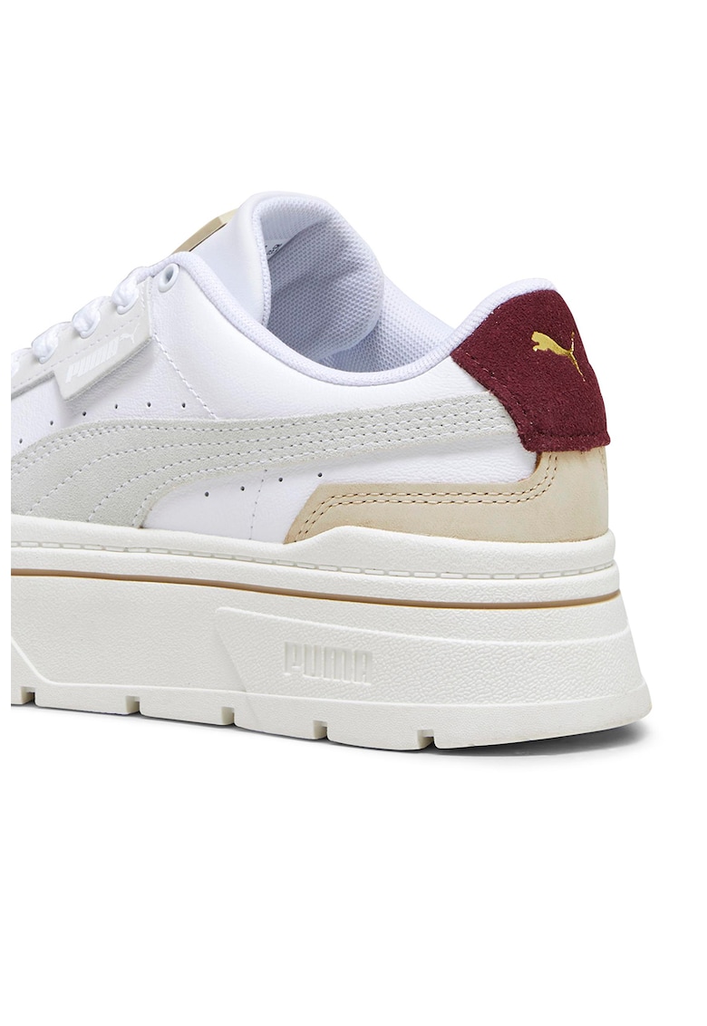 Pantofi sport flatform cu insertii din piele intoarsa Mayze Stack Luxe