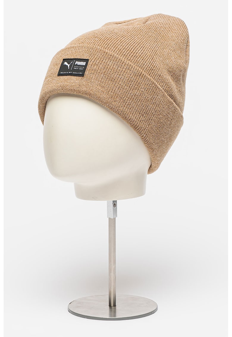 Caciula elastica unisex cu detaliu logo Archive Heather