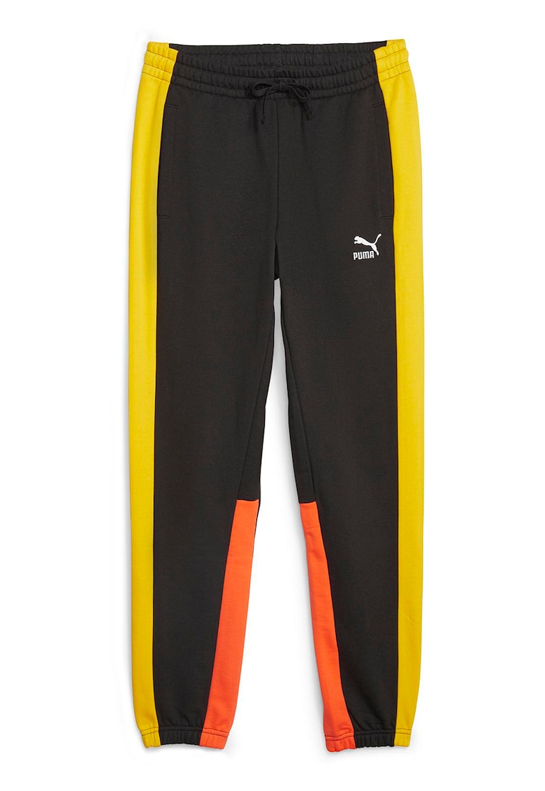 Pantaloni sport cu model colorblock Classics Block