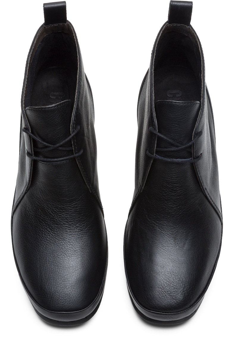 Botine de piele cu toc masiv Alright 825