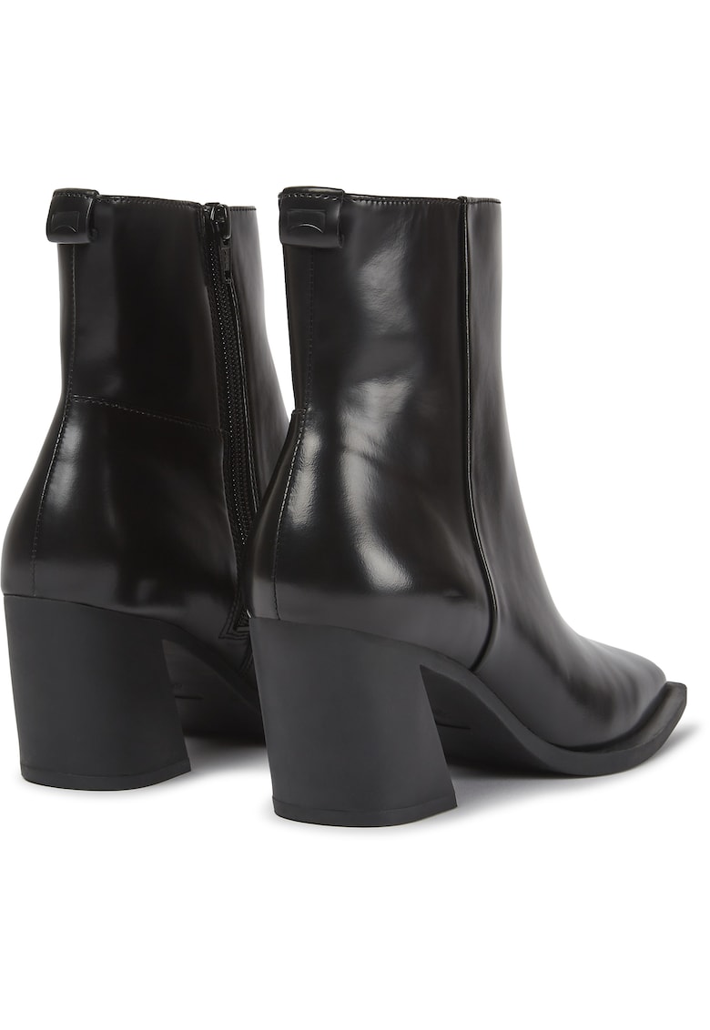 Botine de piele cu toc masiv Karole 905