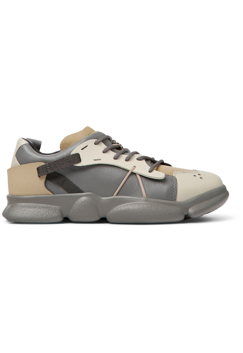 Pantofi sport unisex de piele cu aspect masiv Karst 1165 – Gri/Bej – Camper Pantofi sport unisex de piele cu aspect masiv Karst 1165 – Gri/Bej – Camper
