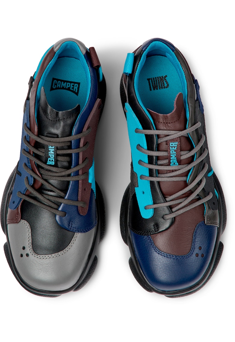 Pantofi sport de piele cu aspect masiv Karst 1165