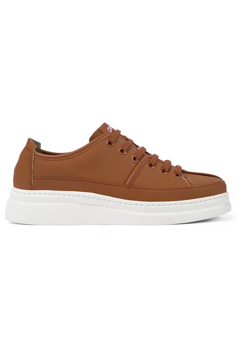Pantofi sport din piele cu talpa wedge Runner Up Twins - Rosu