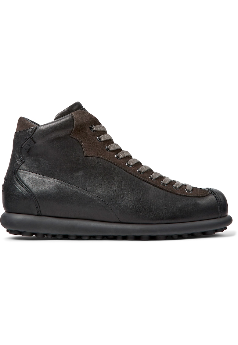 Ghete de piele si piele intoarsa Ariel 1351 - Negru