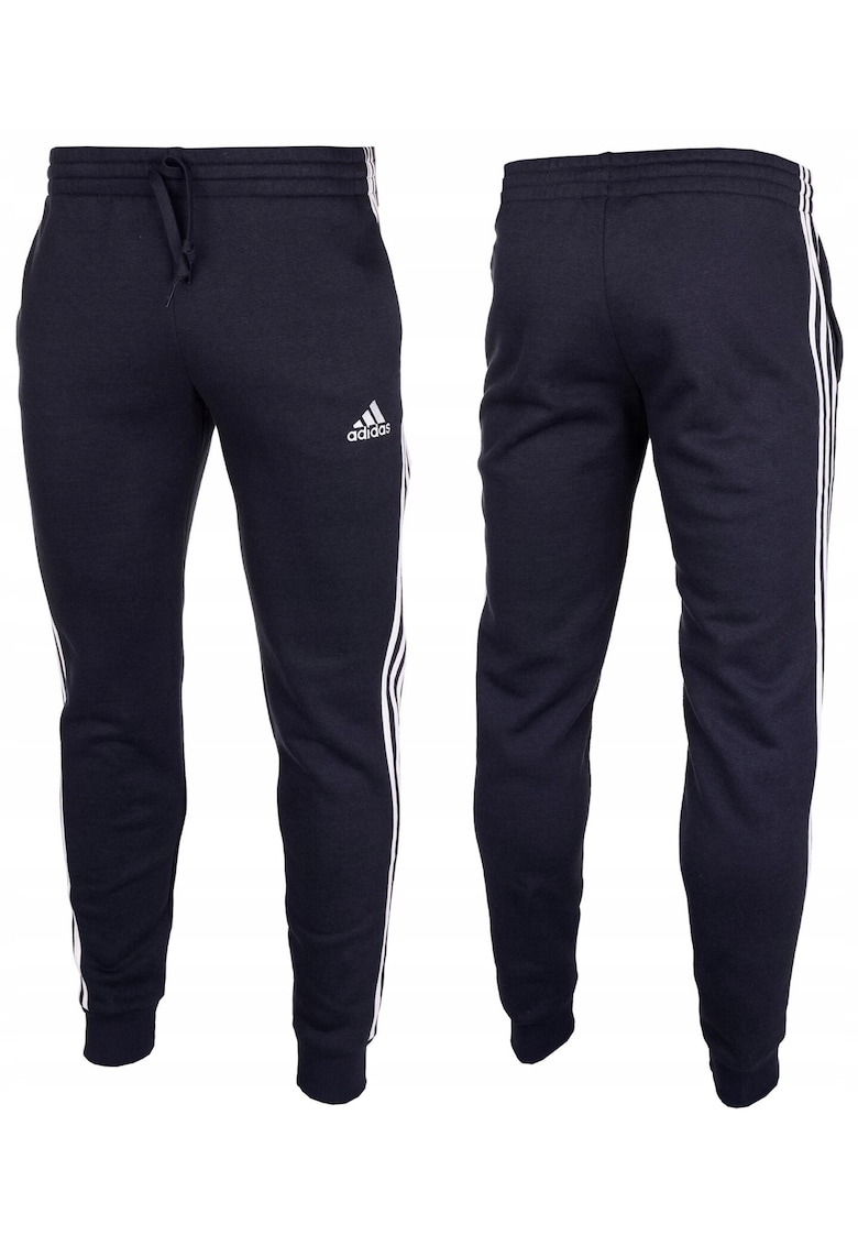 Pantaloni barbati Essentials Fleece - 3 benzi laterale - caldurosi - bumbac -