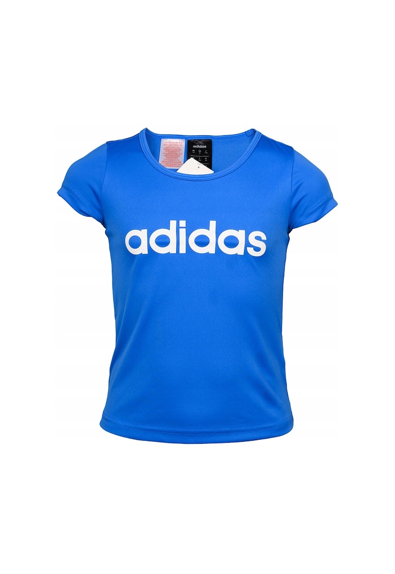 Tricou sport baieti poliester - design simplu - albastru