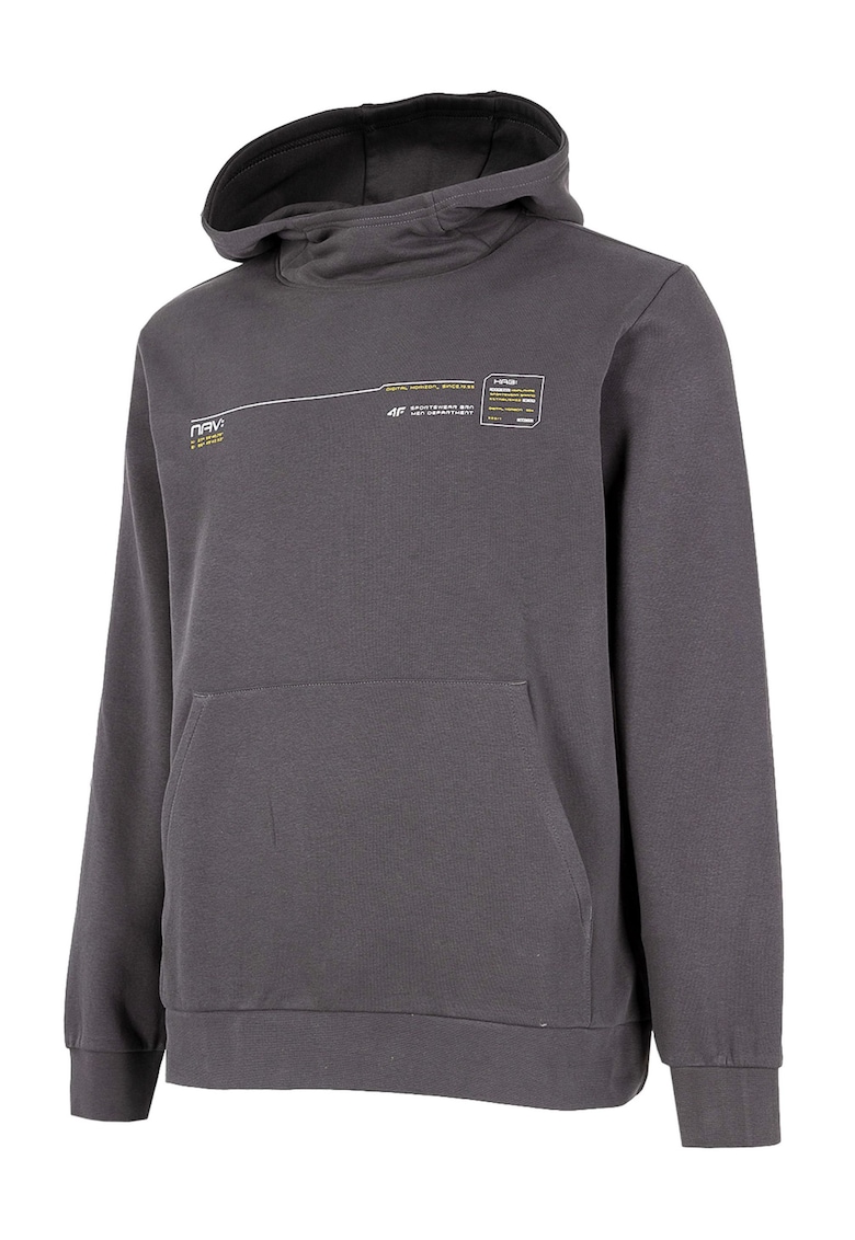 Hanorac unisex - Bumbac - Gri - Masura