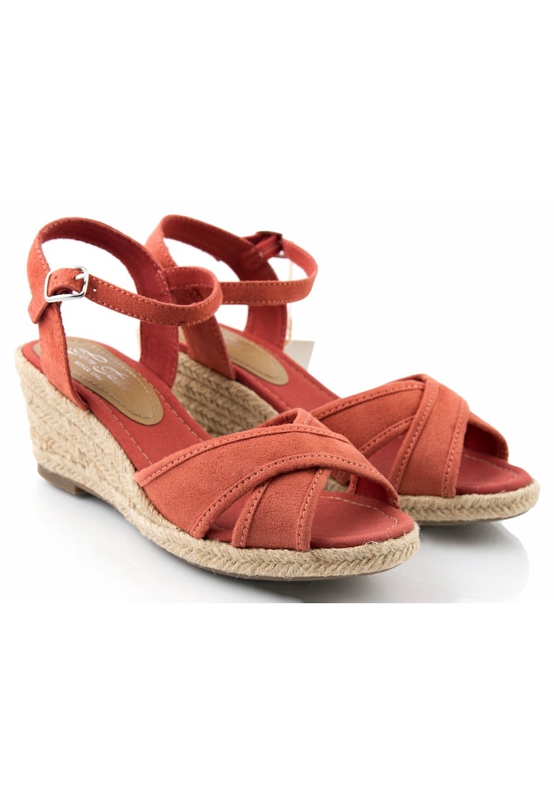 Sandale dama - Sintetic - Portocaliu/Maro -