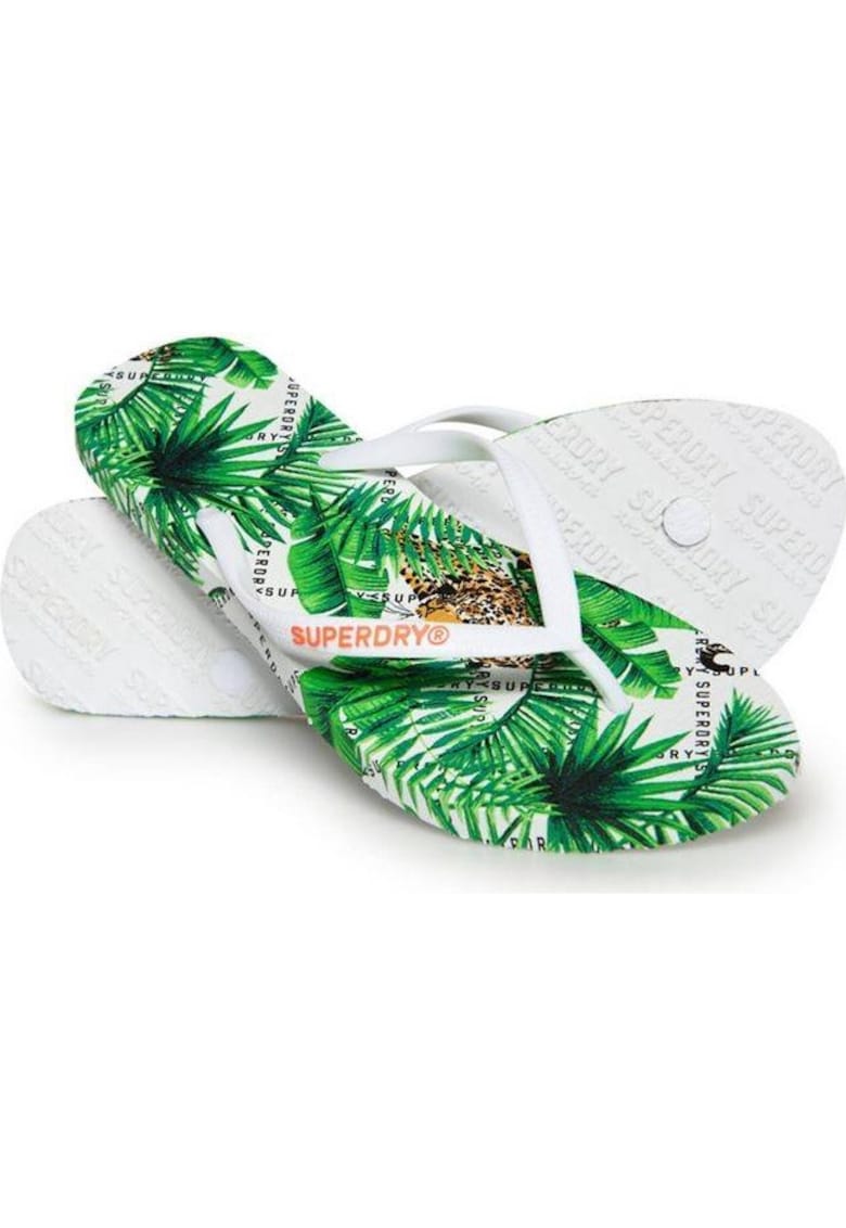 Superdry - Slapi cu model tropical Super Sleek -