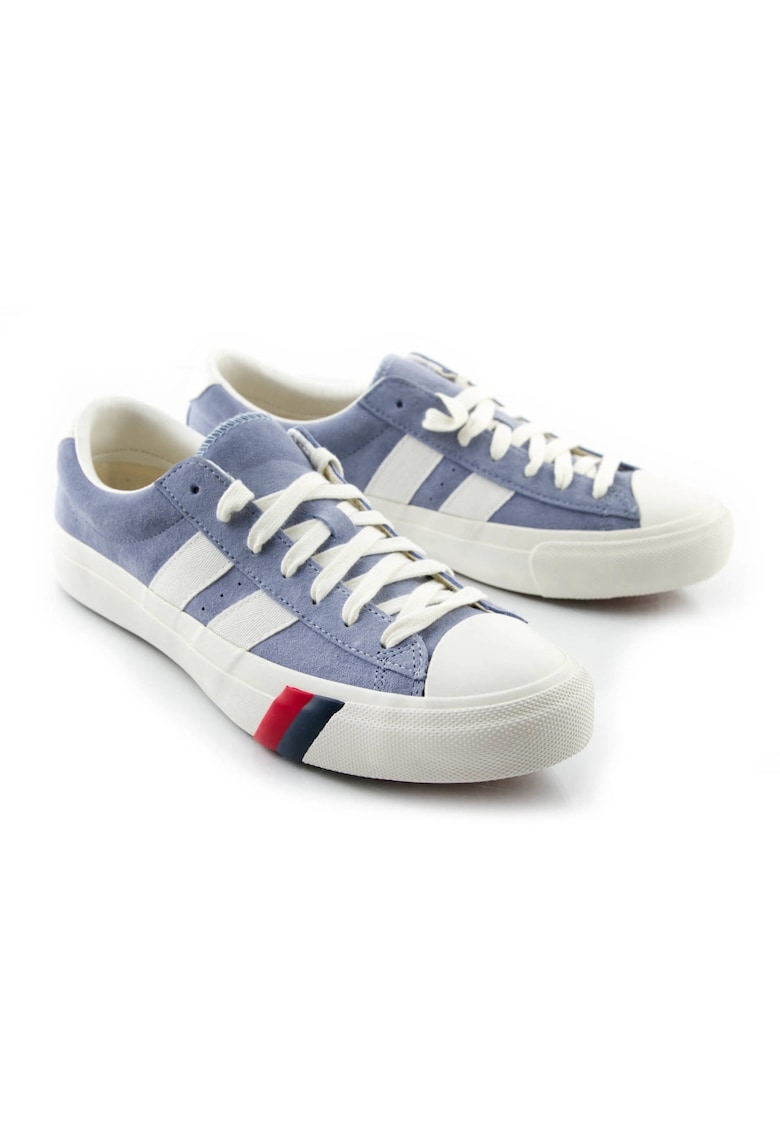 Tenisi barbati - Piele naturala - Alb/Albastru - Alb/Albastru