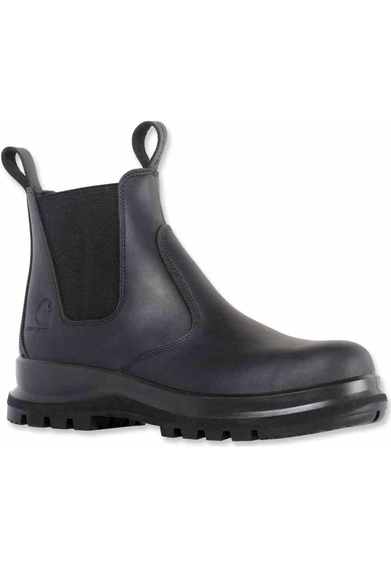Ghete barbati Chelsea S3 - piele - talpa antiderapanta - negru