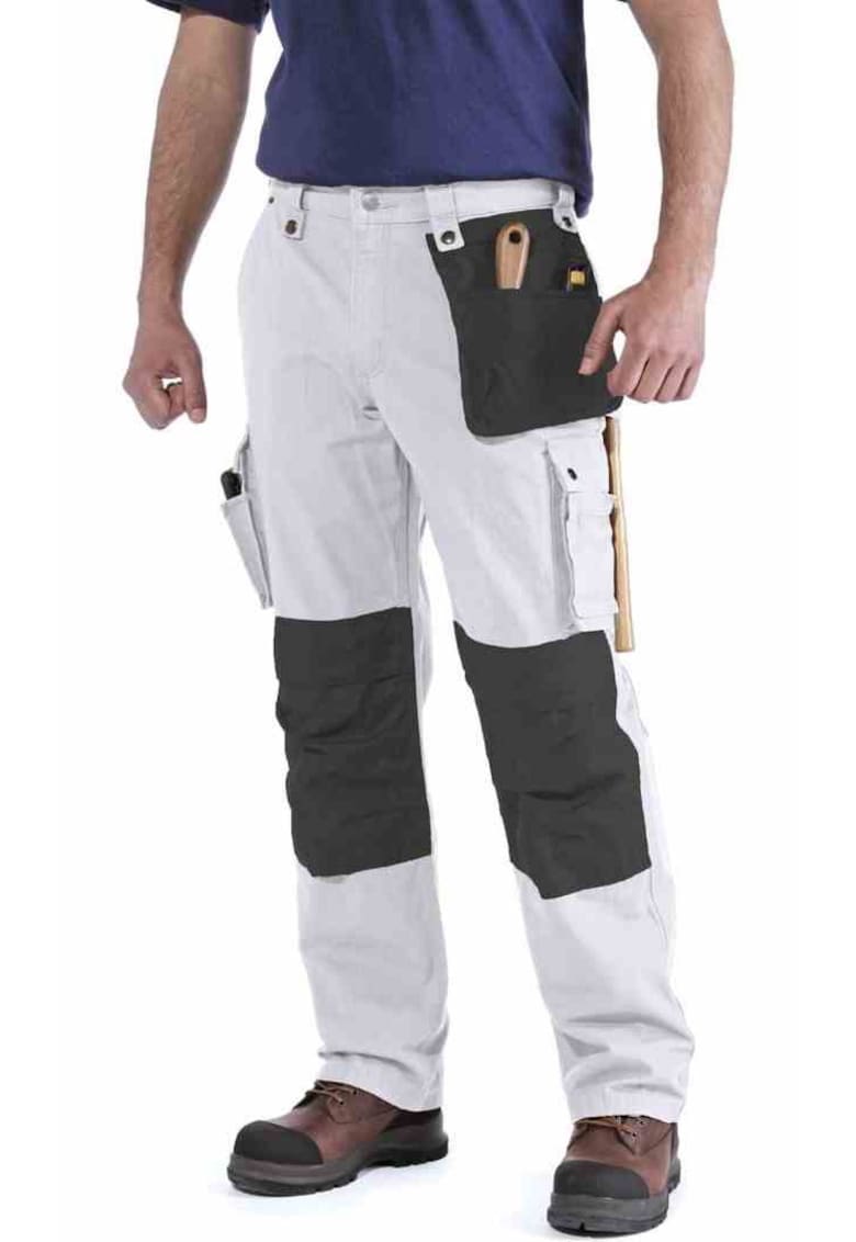Pantaloni pentru barbati - Bumbac - Alb/Negru - W32/L32