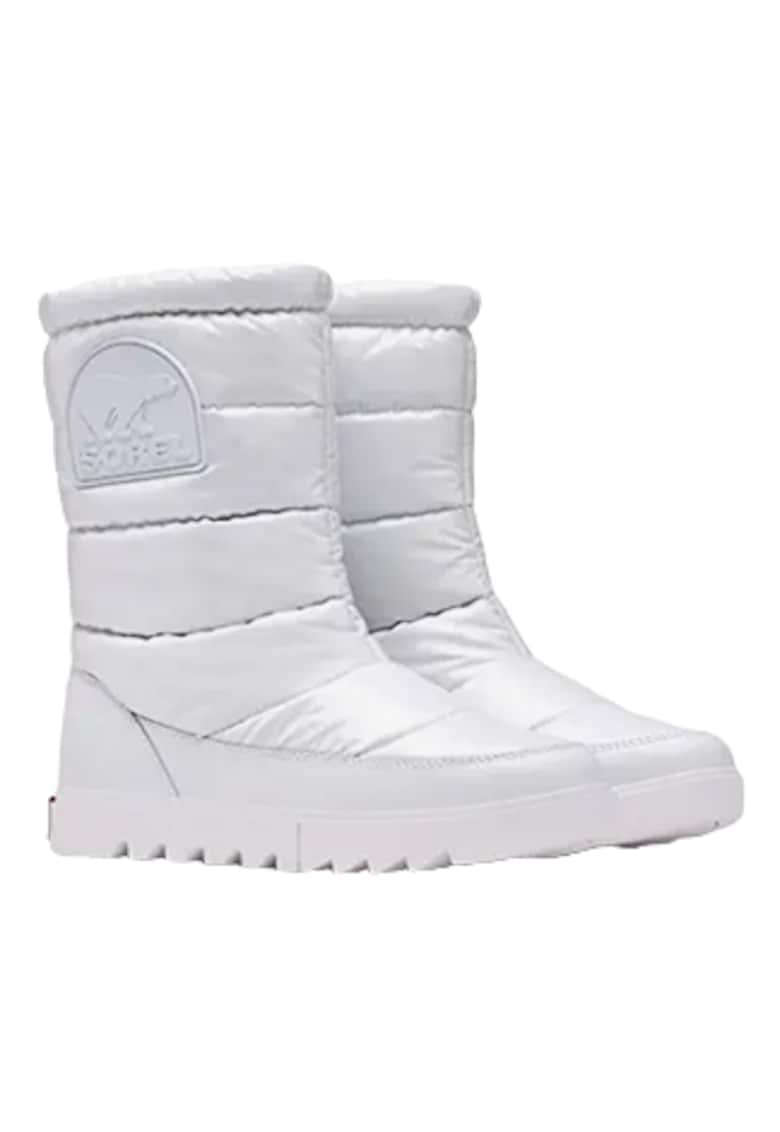 Cizme de iarna pentru dama - Piele naturala/Spuma - Alb -