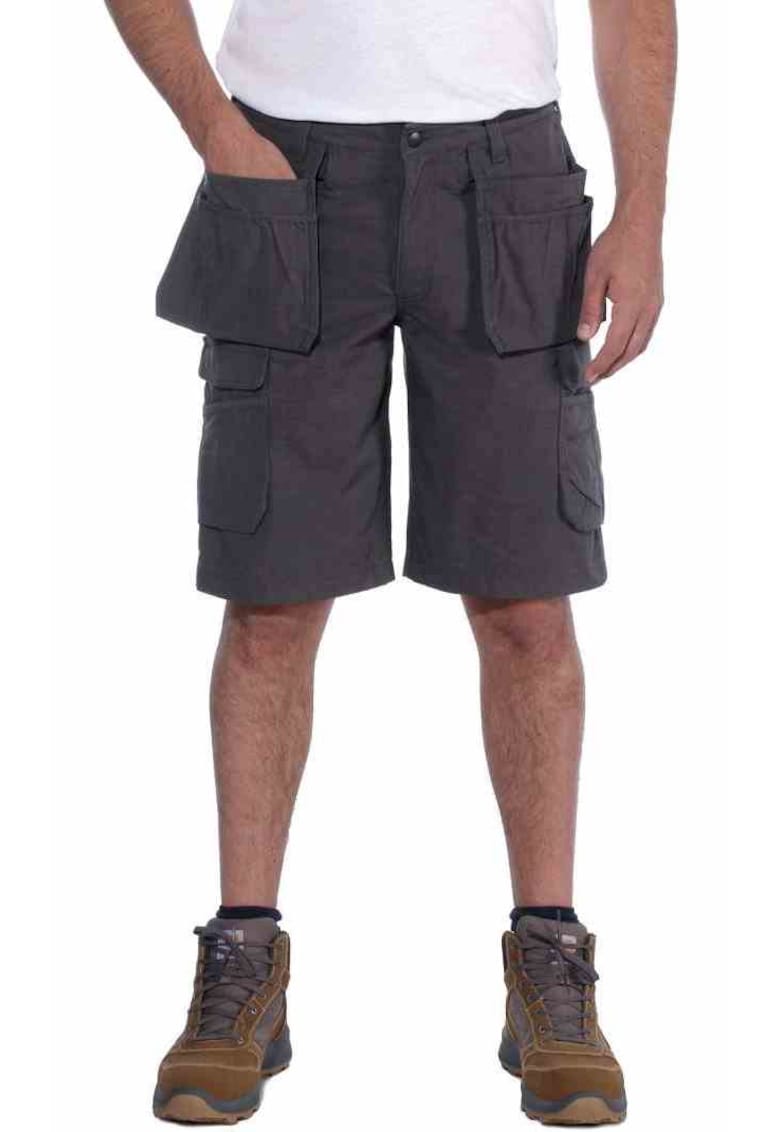 Pantaloni scurti barbati - Bumbac/Poliester - Gri - W32