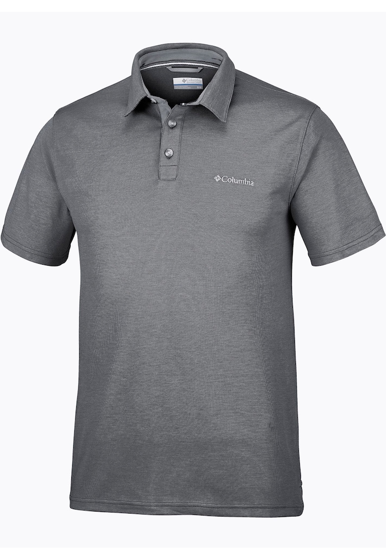 Columbia Tricou polo barbati - Poliester - Gri - Gri