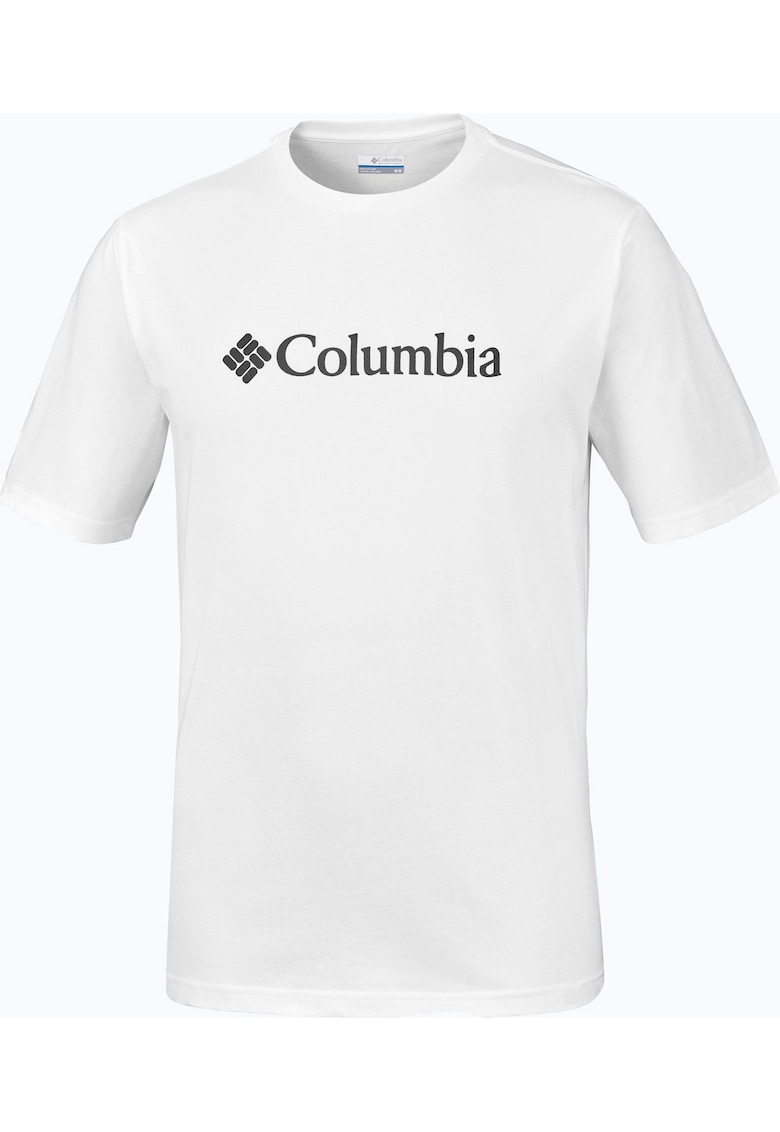 Tricou de trekking - Bumbac - Alb/Negru - Alb/Negru